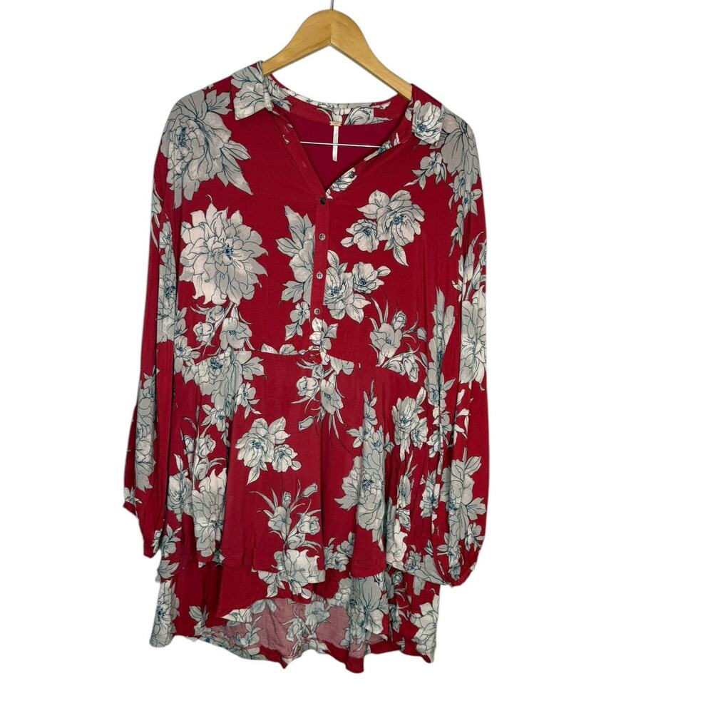 Free People "Shake It" Dress in Peony florals size small - Picture 3 of 7
